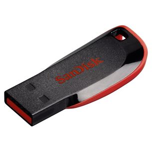 SanDisk Cruzer Blade, USB-A, 32 GB, must - Mälupulk