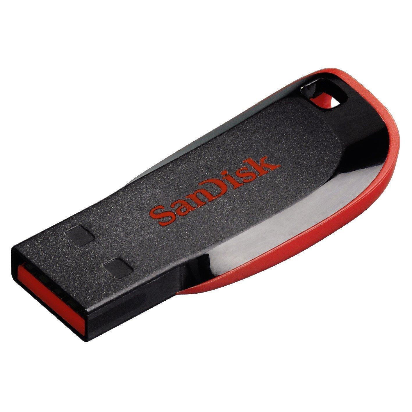 SanDisk Cruzer Blade, USB-A, 32 GB, must - Mälupulk